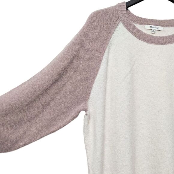 MADEWELL Colorblock Allister Pullover Sweater in Coziest Yarn L - Picture 3 of 10